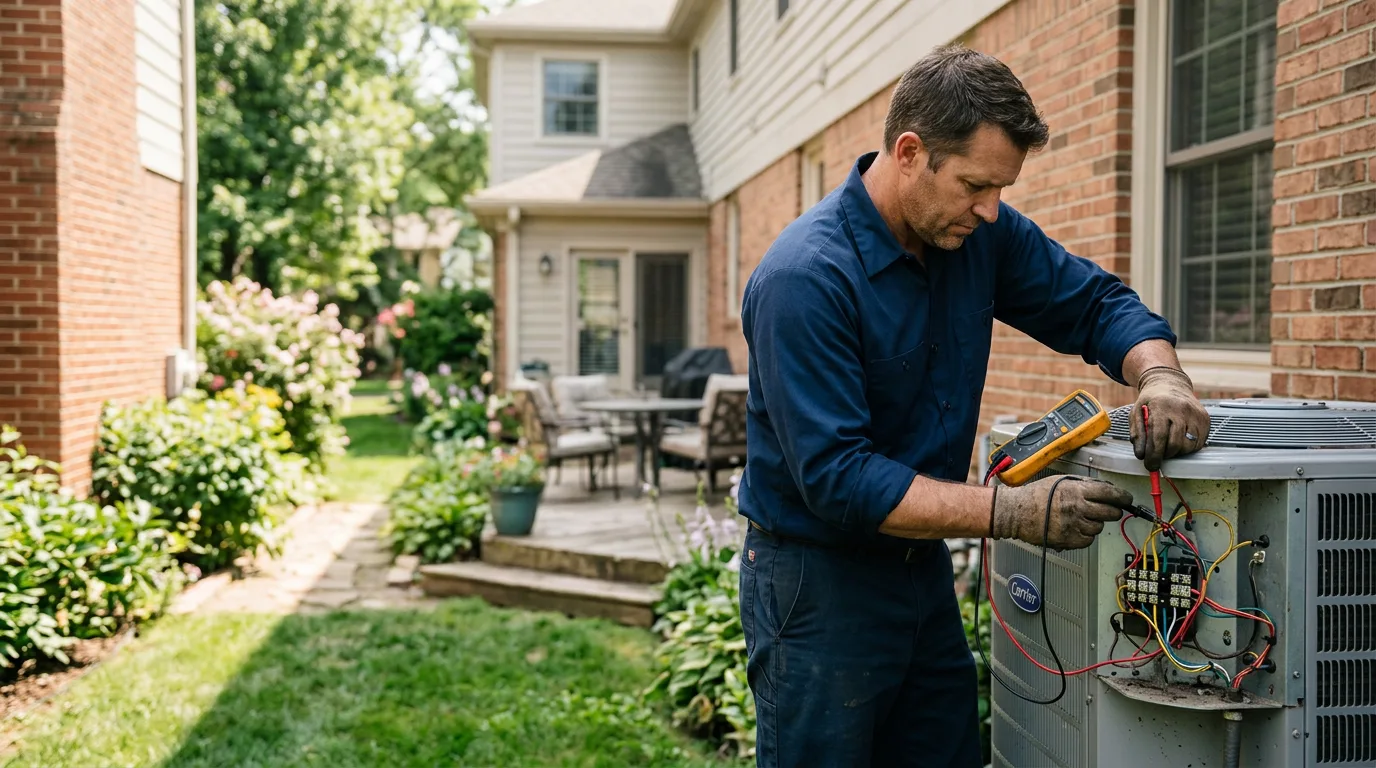 HVAC technician working near West Hills, CA